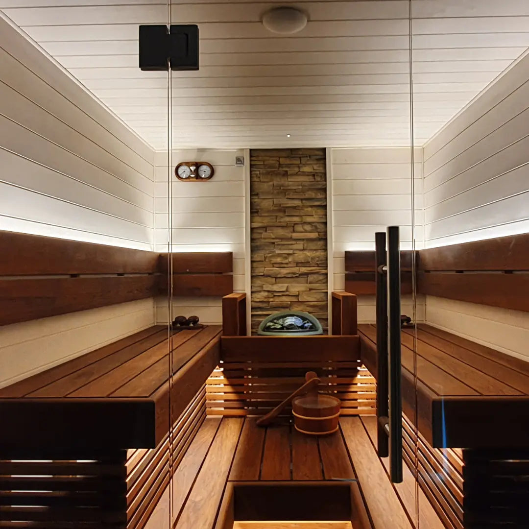 modern home sauna