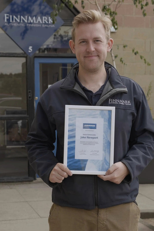 Sauna from Finland name Jake Newport as their new sauna ambassador - Finnmark Sauna