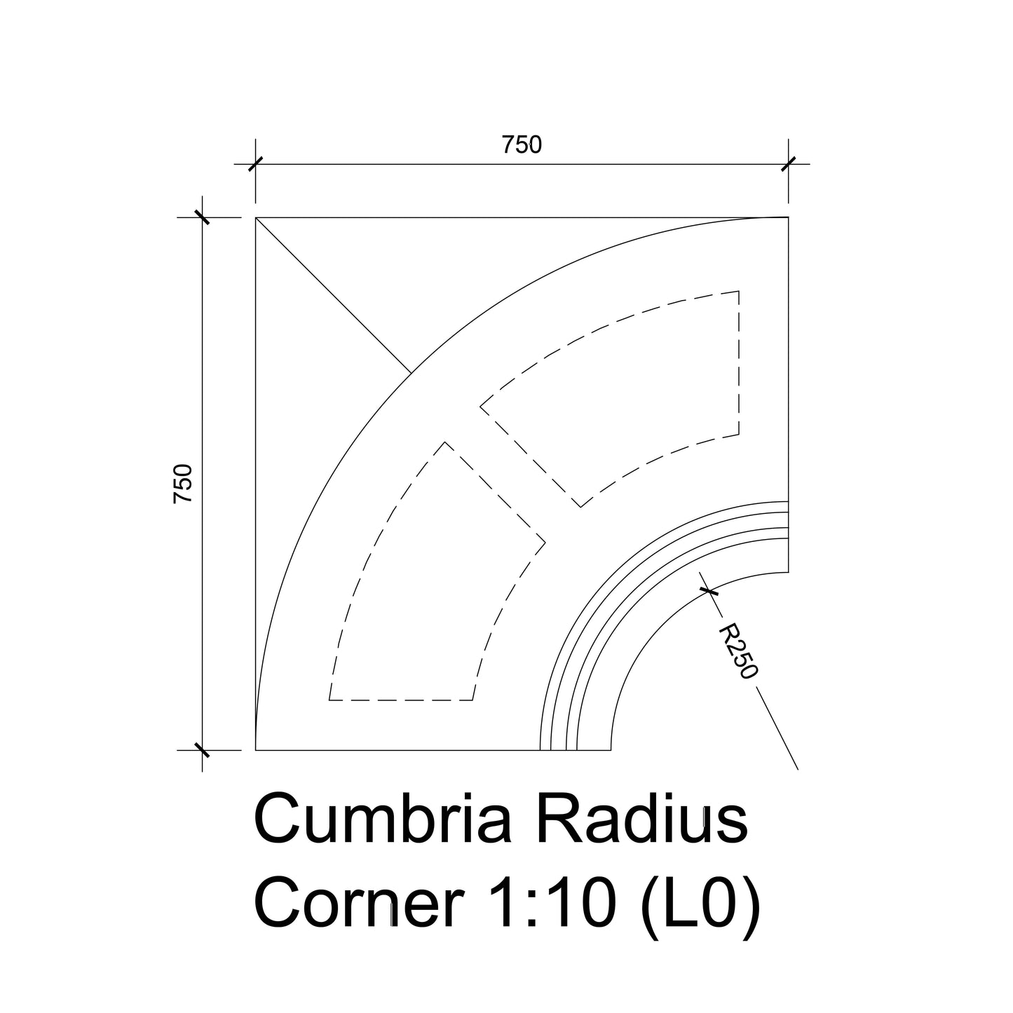Tileable Steam Room Radius Corner - Cumbria