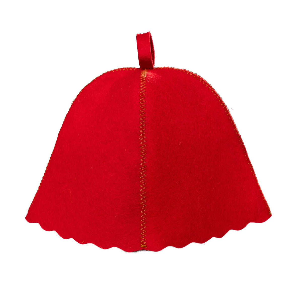 Traditional Red Sauna Hat (100% Wool)