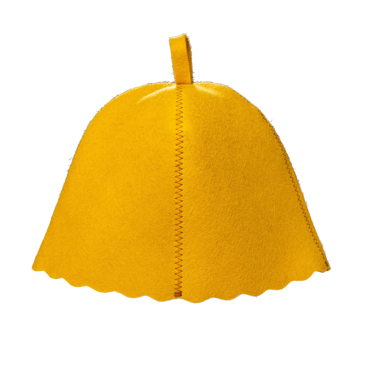 Traditional Yellow Sauna Hat (100% Wool)