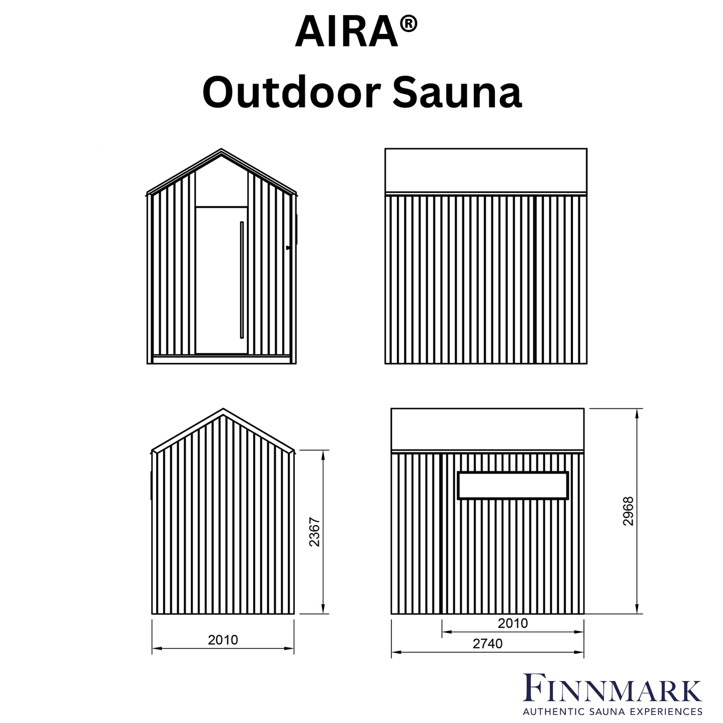 AIRA® Outdoor Sauna (4-6 Person)