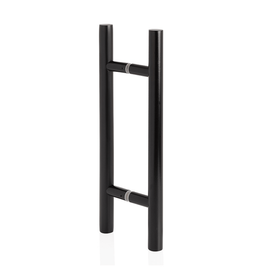 Glass Steam Room Door with Black Aluminium Frame (Benelux) - Handle