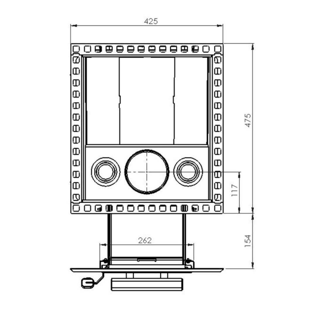 Narvi Kuru 14 Through - the - Wall Wood - Burning Sauna Heater Wood Burning Sauna Heater | Finnmark Sauna
