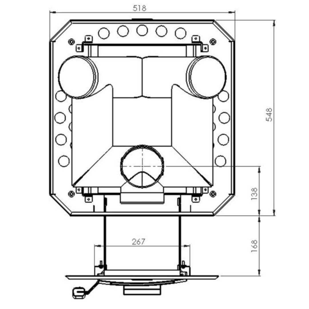 Narvi Stony 20 Through - the - Wall Wood - Burning Sauna Heater Wood Burning Sauna Heater | Finnmark Sauna