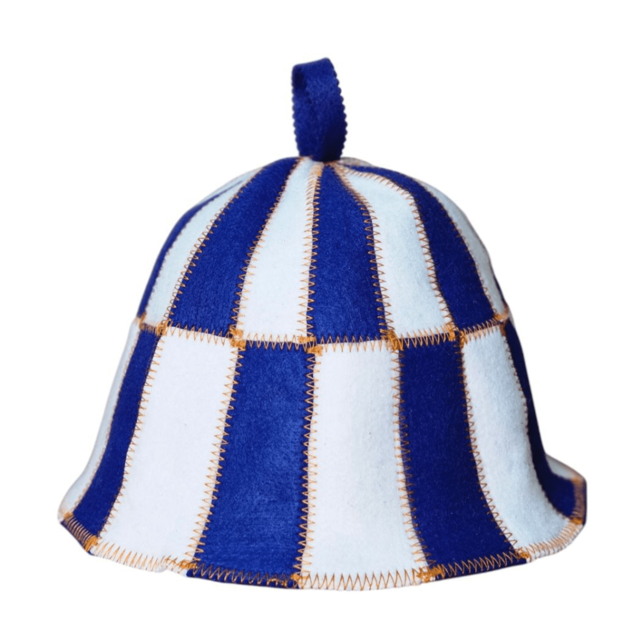 Sauna Hat CELL Blue/White (Polyester Felt) | Finnmark Sauna