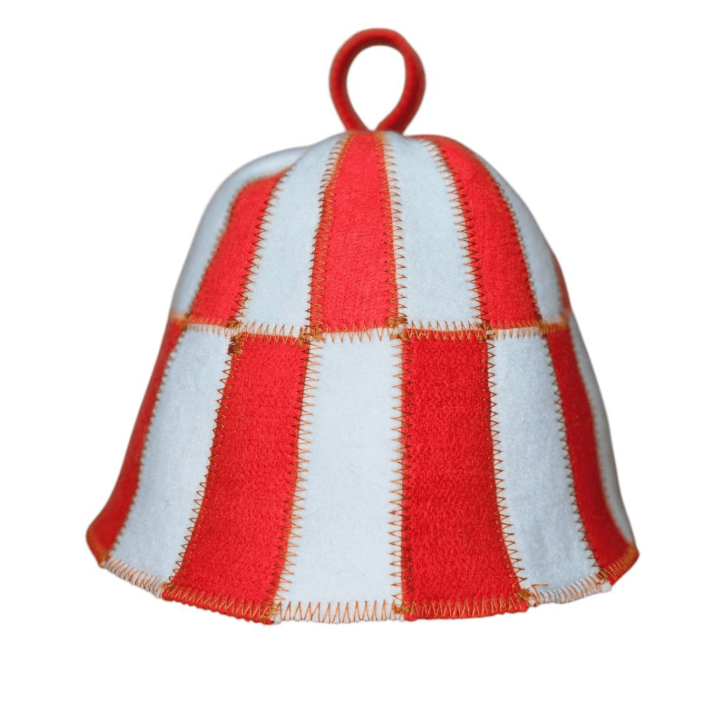 Sauna Hat CELL Red/White (Polyester Felt) Sauna Hat | Finnmark Sauna