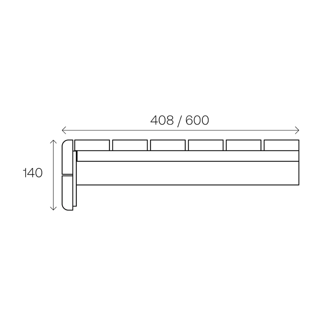 Thermo Aspen Sauna Bench Module Front Board 178 mm by Thermory
