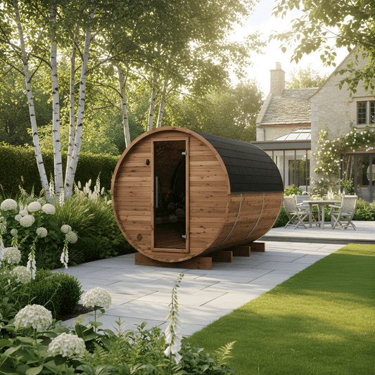 Large Wood Barrel Sauna (6-8 Person)