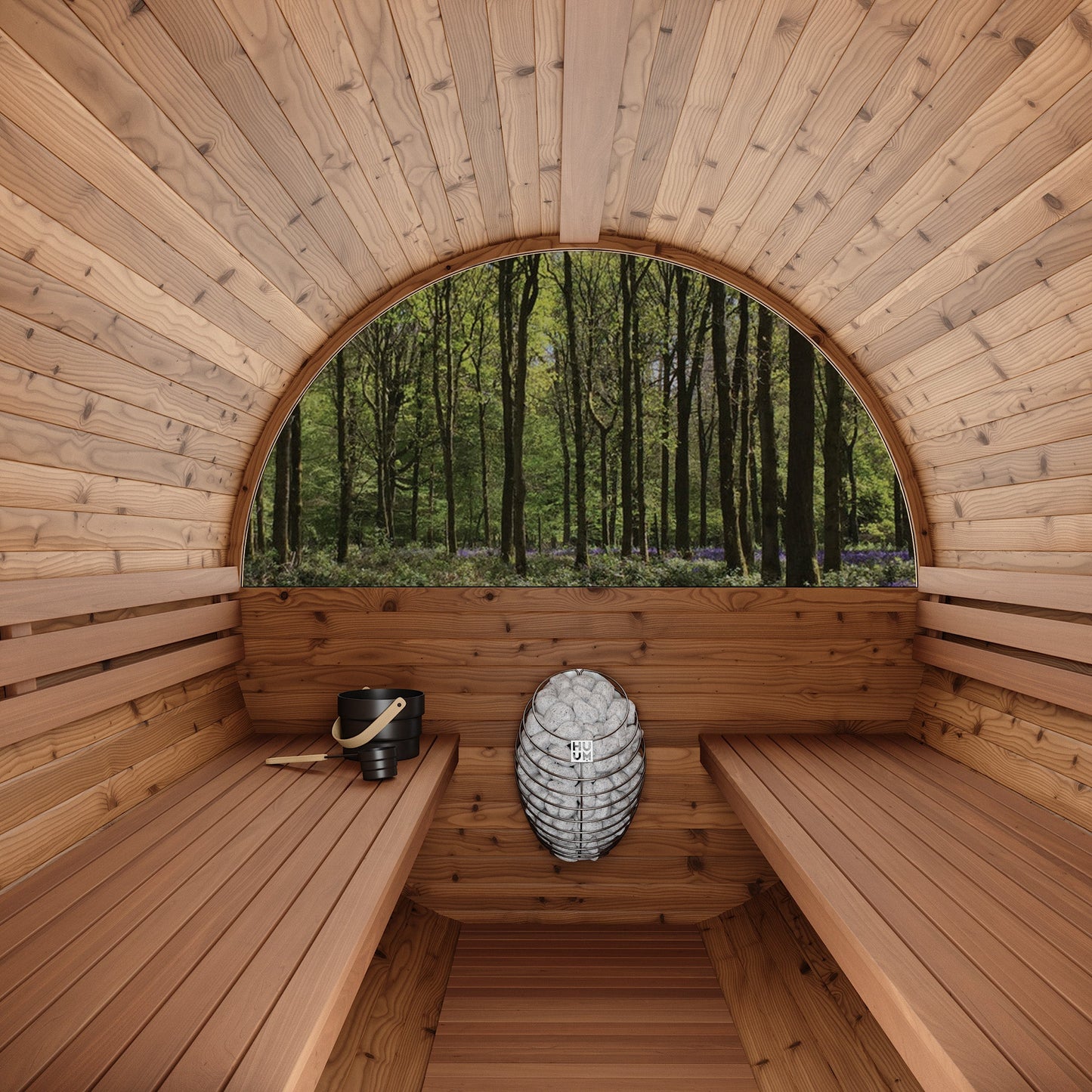 Thermo Wood Barrel Sauna - Large (6 - 8 Person) Barrel Sauna | Finnmark Sauna