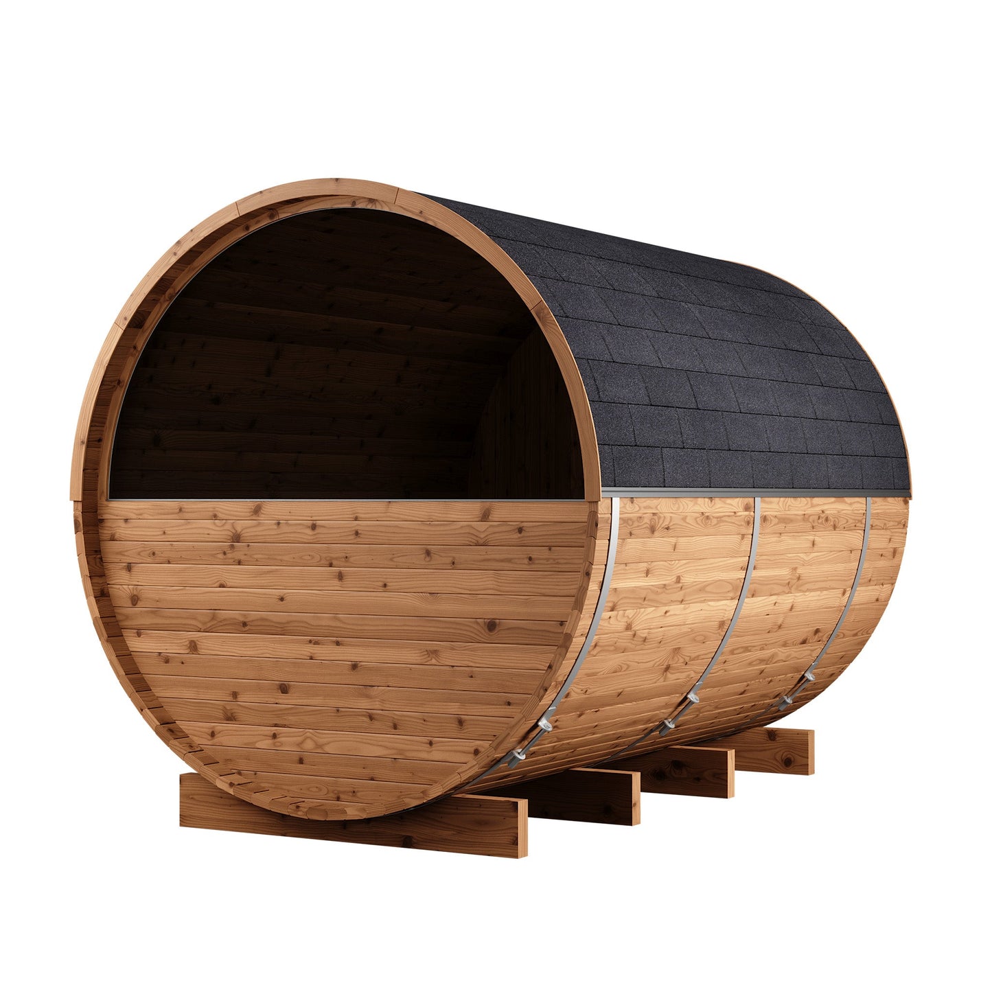 Thermo Wood Barrel Sauna - Large (6 - 8 Person) Barrel Sauna | Finnmark Sauna