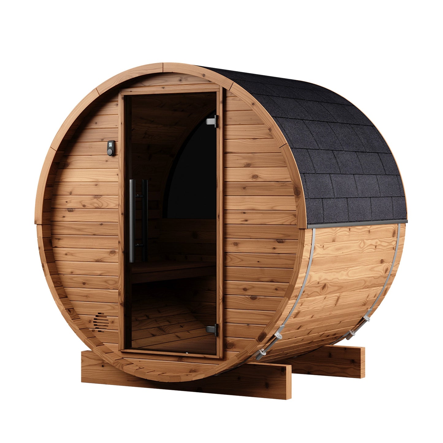 Thermo Wood Barrel Sauna - Micro (2 Person) Barrel Sauna | Finnmark Sauna