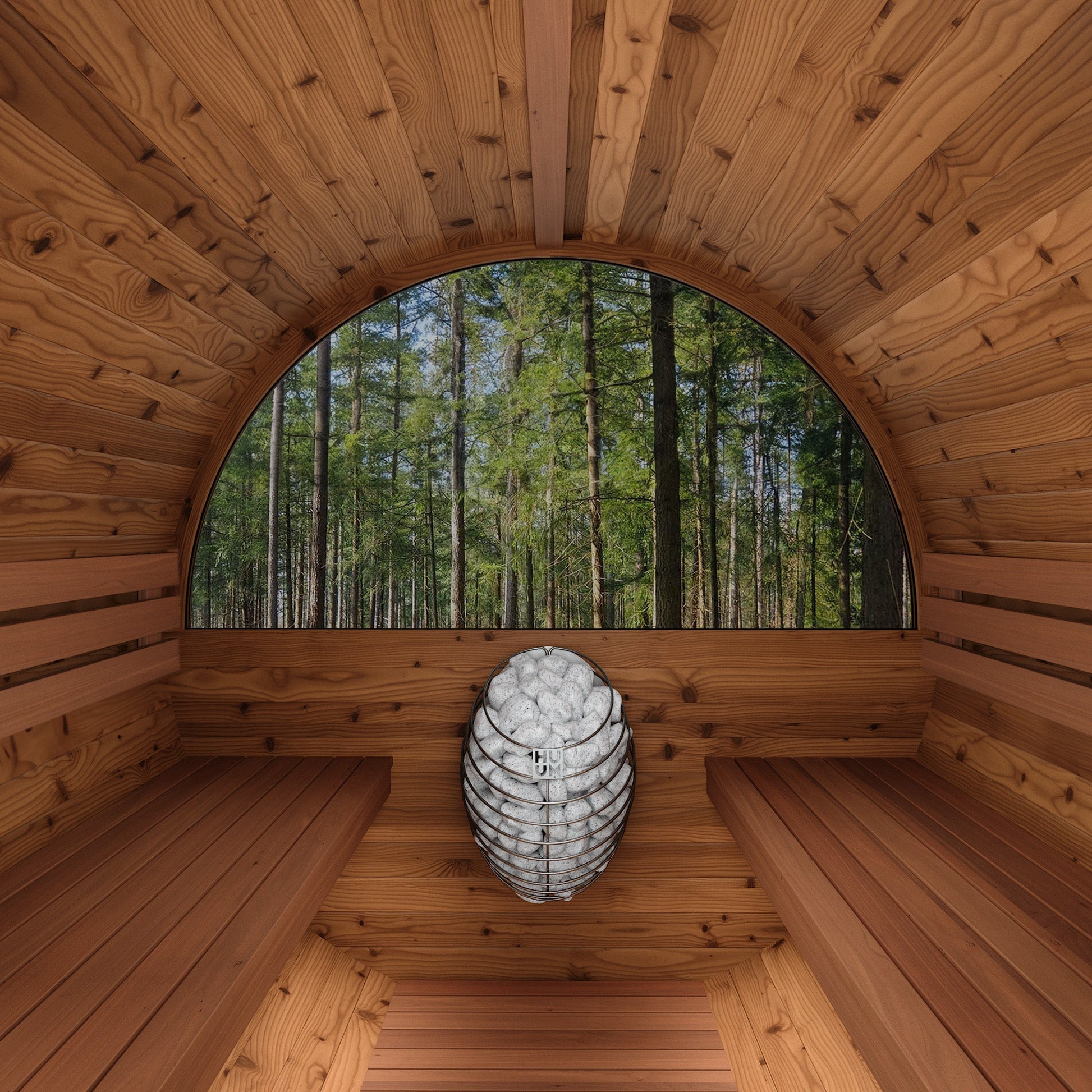 Thermo Wood Barrel Sauna - Micro (2 Person) Barrel Sauna | Finnmark Sauna