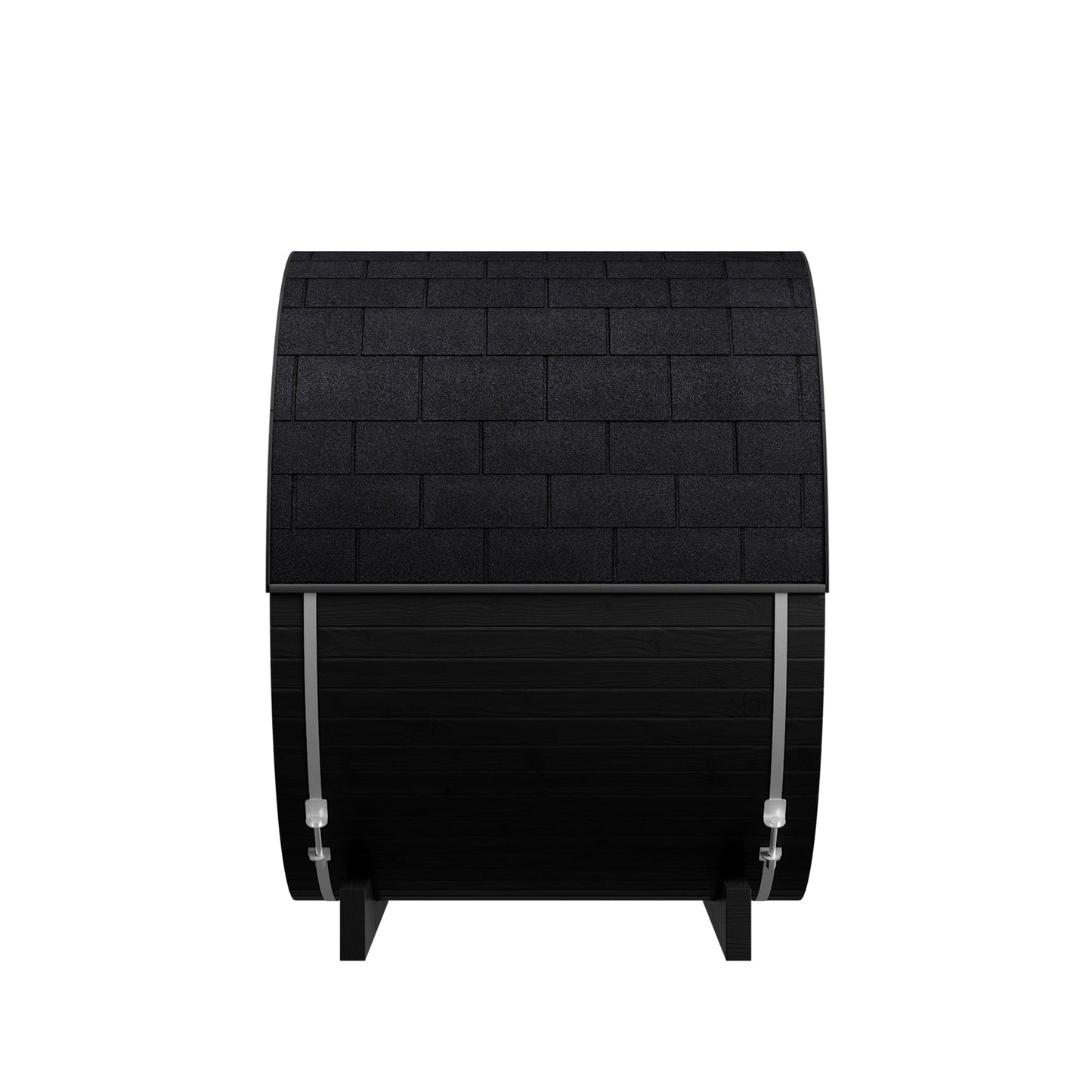 Micro Wood Barrel Sauna (2 Person) in Black