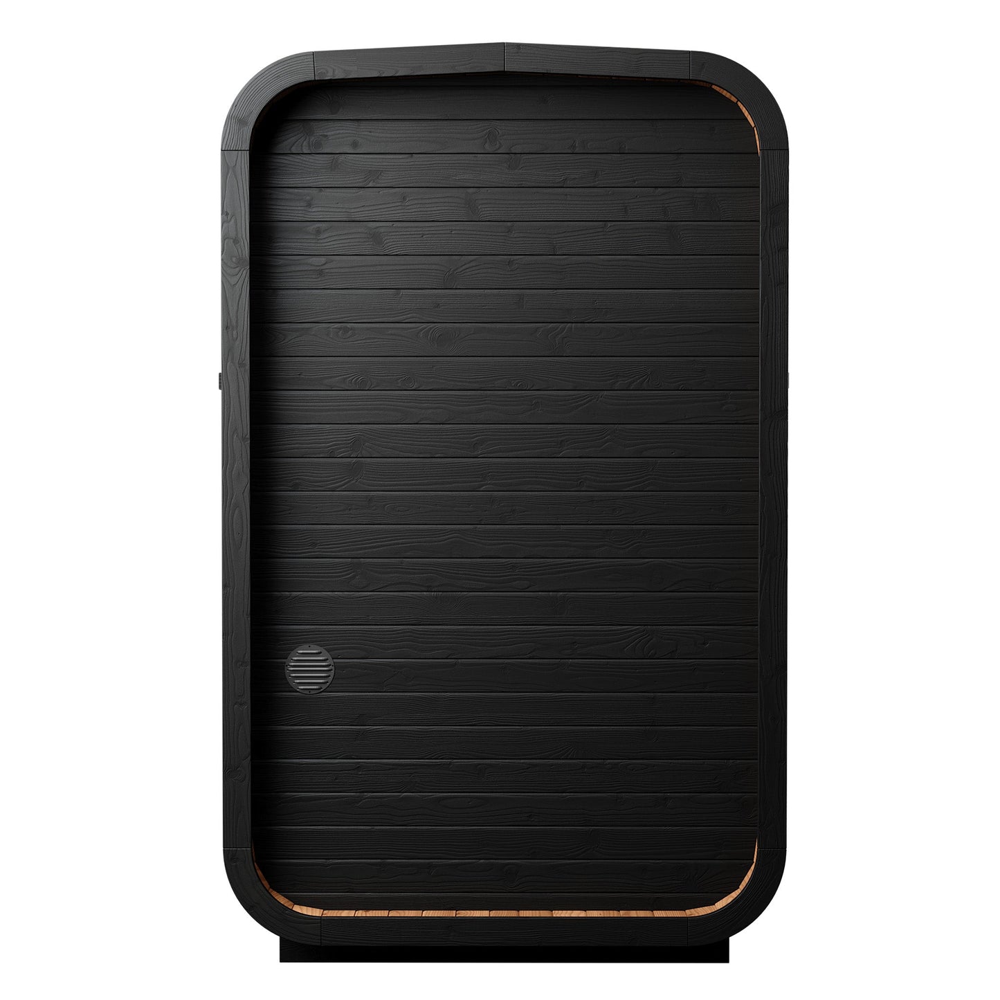 Thermo Wood Cube Indoor Sauna Black - Mini (2 Person) Barrel Sauna | Finnmark Sauna