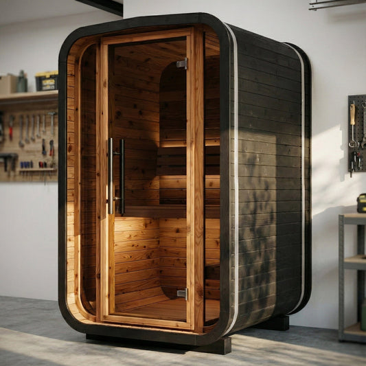 Indoor Cube Sauna (2 Person) in Black