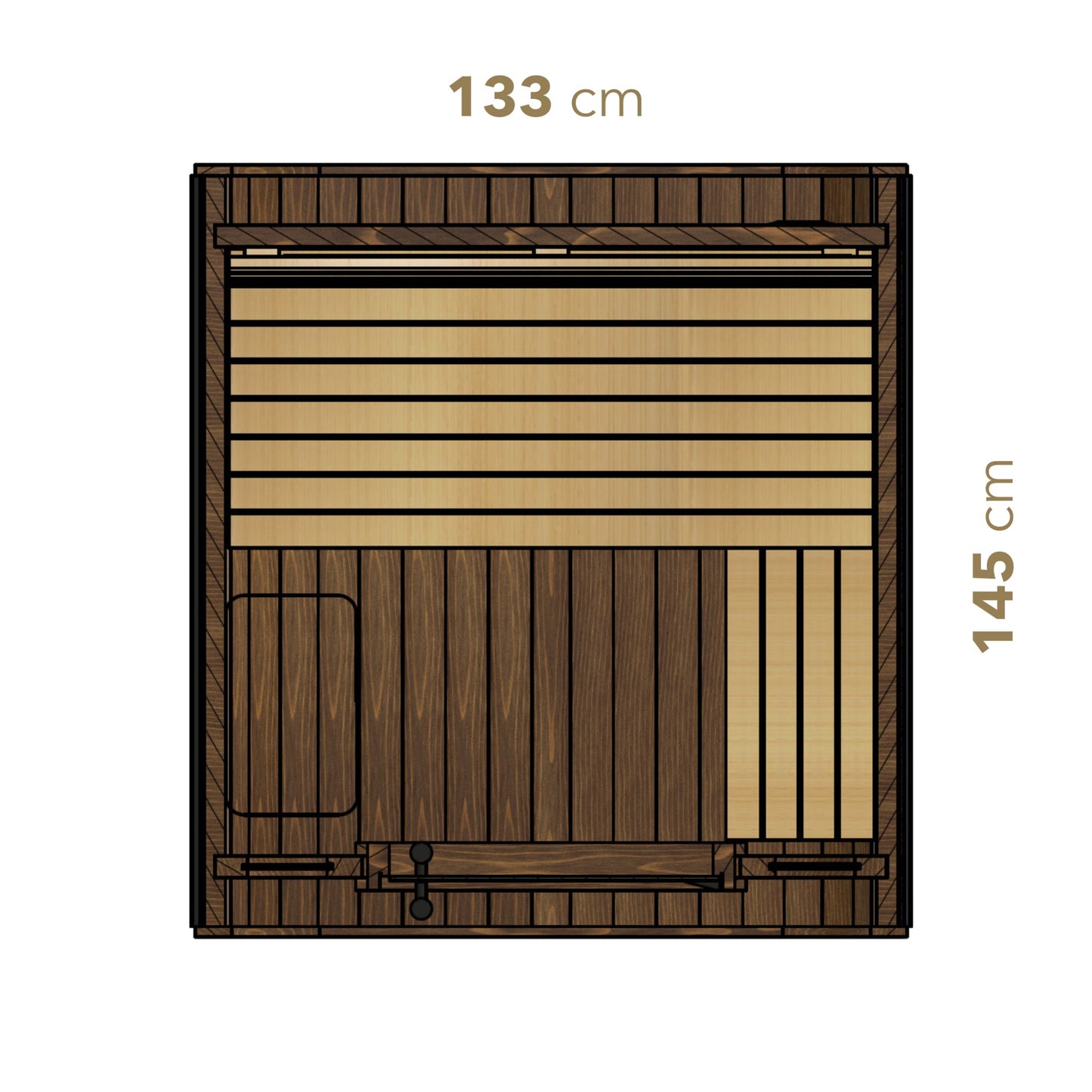 Thermo Wood Cube Sauna - Mini (2 Person) Barrel Sauna | Finnmark Sauna