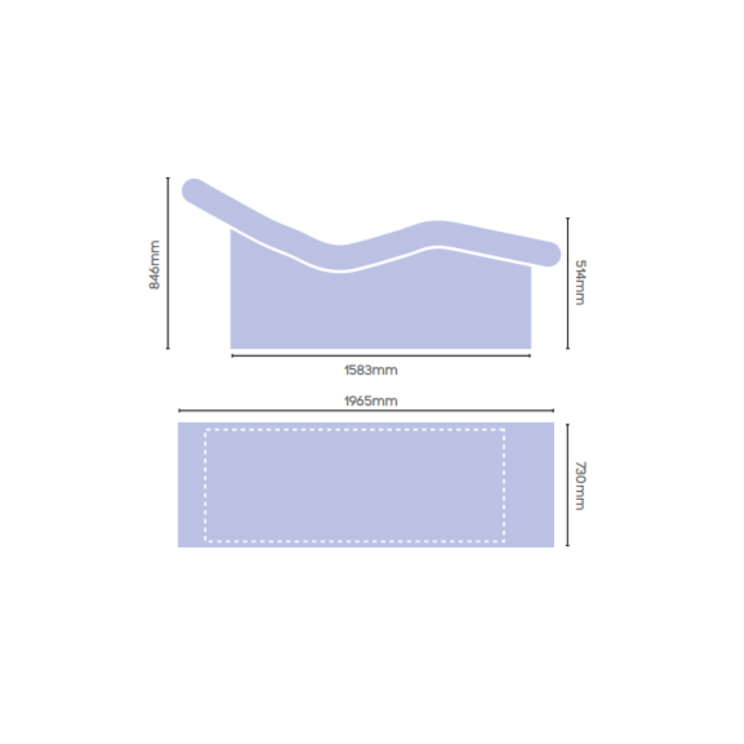 Tileable Spa Lounger - Somerset Steam Room Benching | Finnmark Sauna
