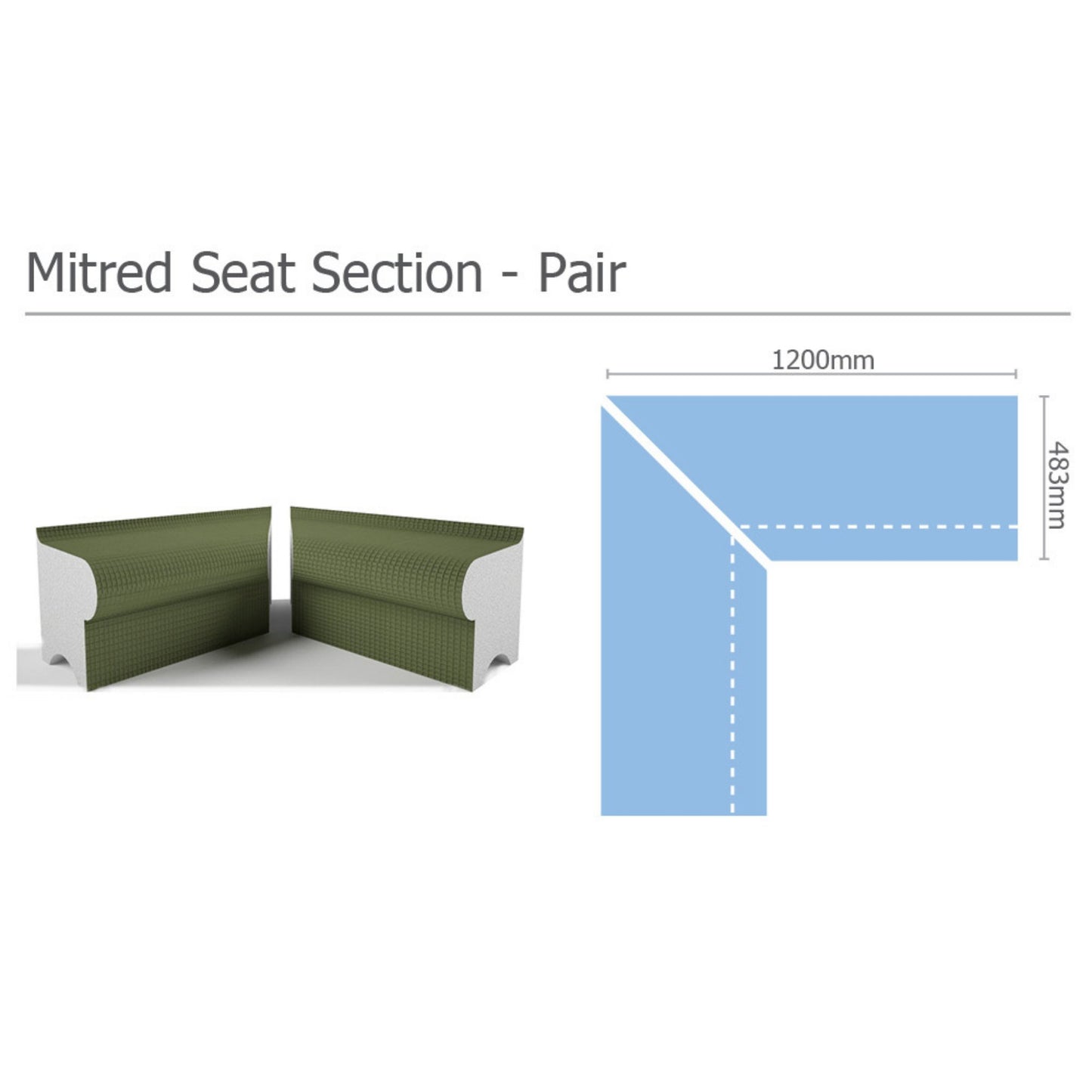Tileable Steam Room Mitred Seat - Hampshire Steam Room | Finnmark Sauna