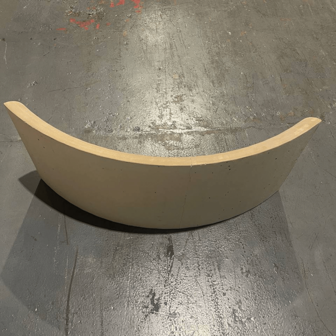 Tileable Steam Room Radius Corner - Buckingham (B - Stock) Steam Room Benching | Finnmark Sauna