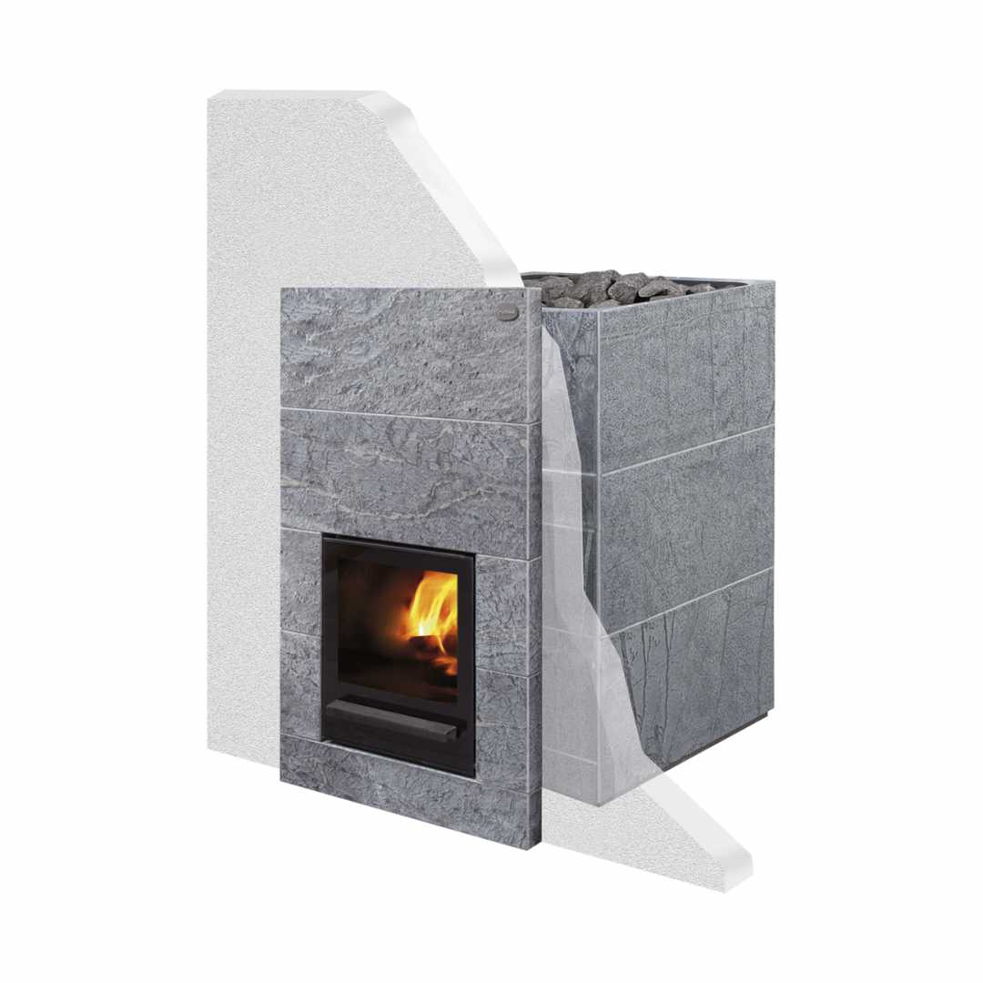 Tulikivi Kinos Brushed Wood Burning Sauna Heater Wood Burning Sauna Heater | Finnmark Sauna