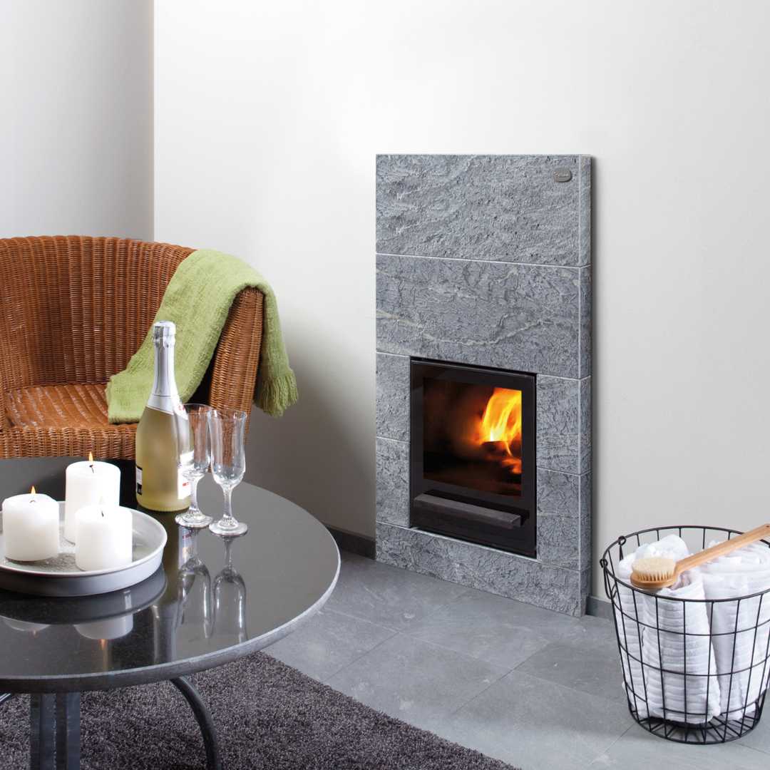 Tulikivi Kinos Brushed Wood Burning Sauna Heater Wood Burning Sauna Heater | Finnmark Sauna