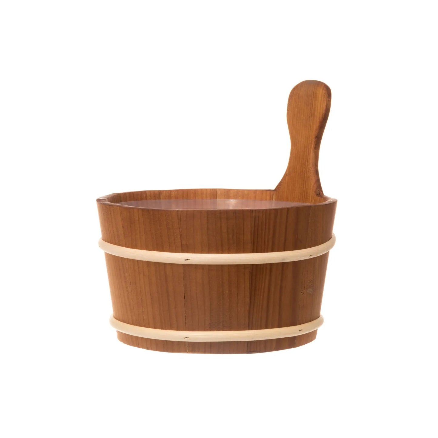 4 Living Sauna Bucket Heat Treated Alder 4 Litre Sauna Bucket/Pail | Finnmark Sauna