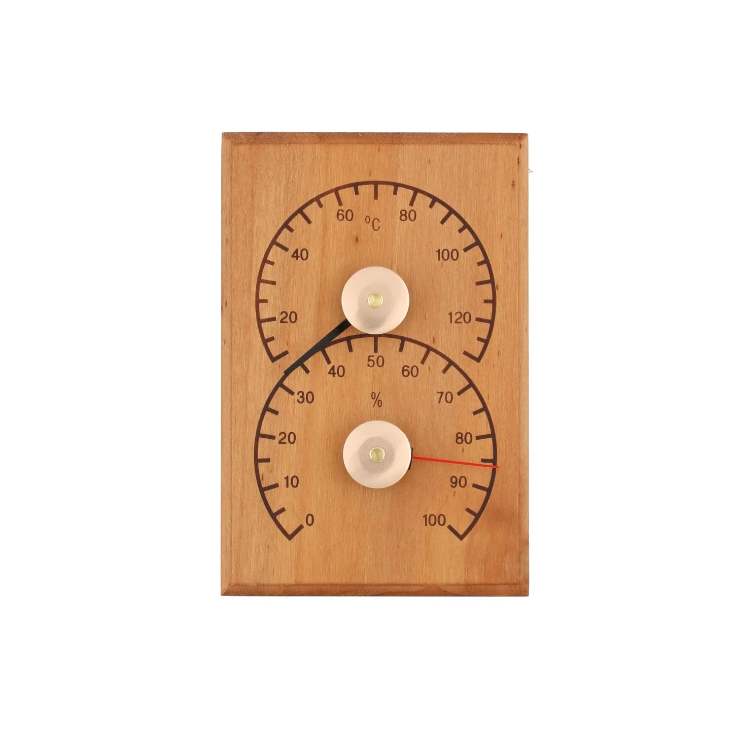 4 Living Sauna Thermometer & Hygrometer Heat Treated Alder Sauna Thermometer/Hygrometer | Finnmark Sauna