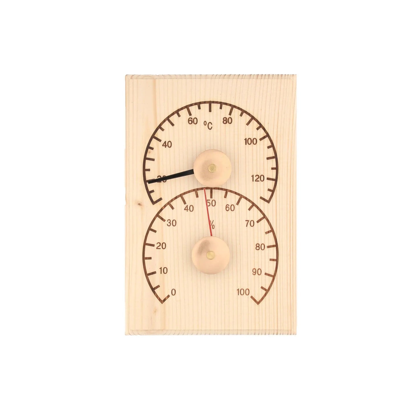 4 Living Sauna Thermometer & Hygrometer Pine Sauna Thermometer/Hygrometer | Finnmark Sauna