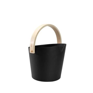 Black Anodised Aluminium Sauna Bucket (Brilliant Range) by Helo