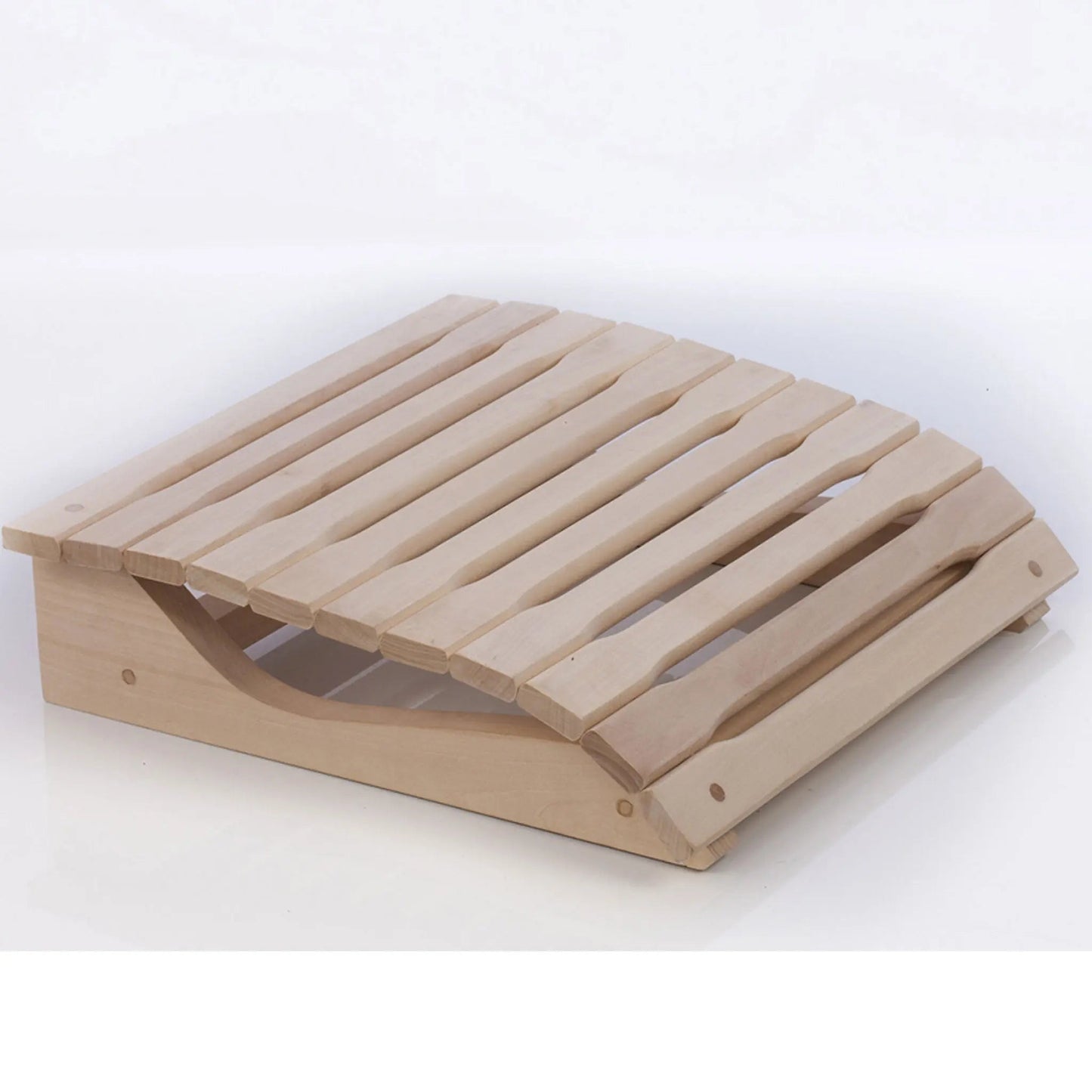 Flexible Spring-Adjustable Sauna Headrest / Footrest in Linden Wood Headrest | Finnmark Sauna