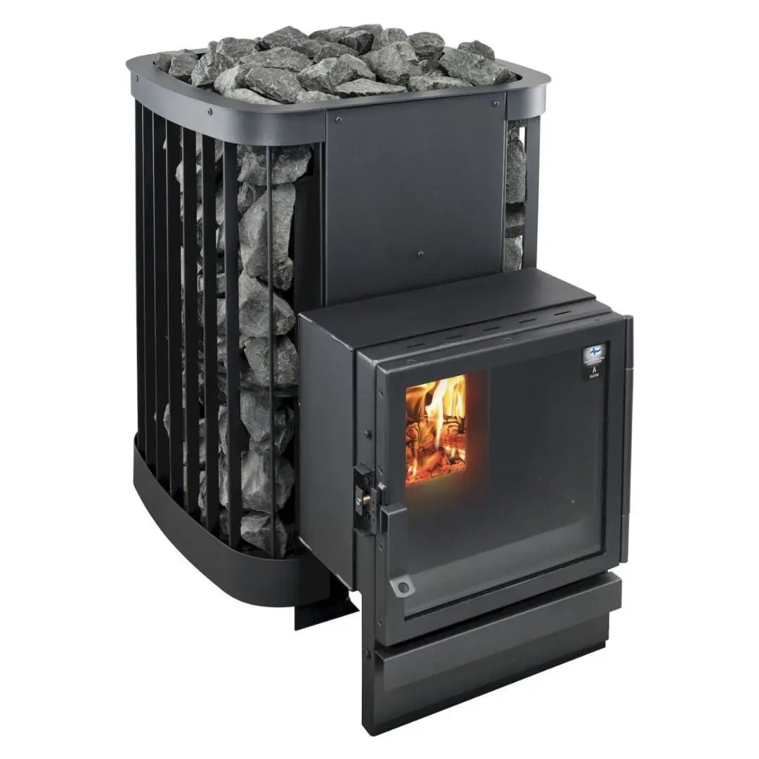 Kastor Saga T - Through-the-Wall Wood- Burning Sauna Stove | Finnmark Sauna