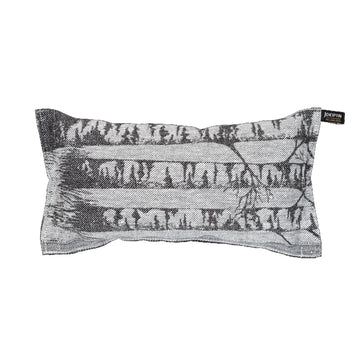 Koivikko Sauna Pillow White/Black by Jokipiin Pellava Sauna Pillow | Finnmark Sauna