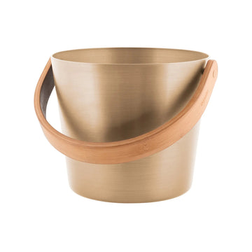 Rento 5 Litre Anodised Aluminium Sauna Bucket in Champagne Sauna Bucket/Pail | Finnmark Sauna