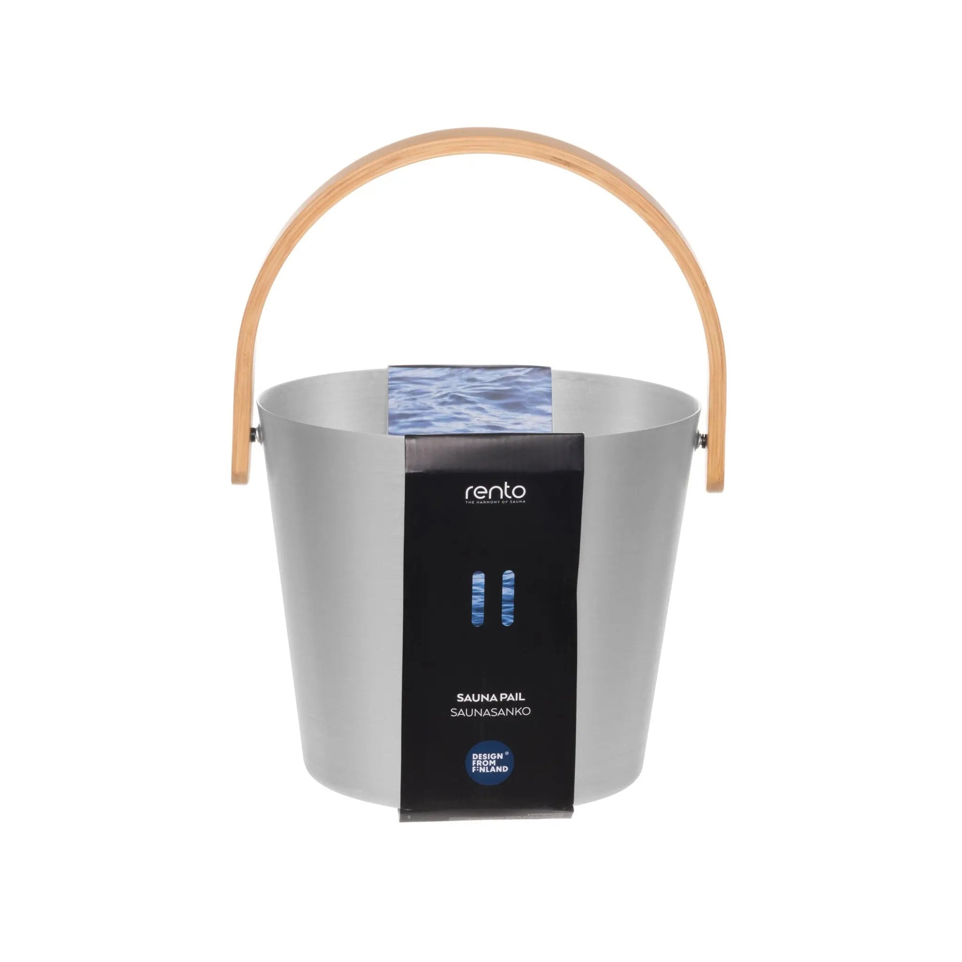 Rento 5 Litre Anodised Aluminium Sauna Bucket in Natural Sauna Bucket/Pail | Finnmark Sauna