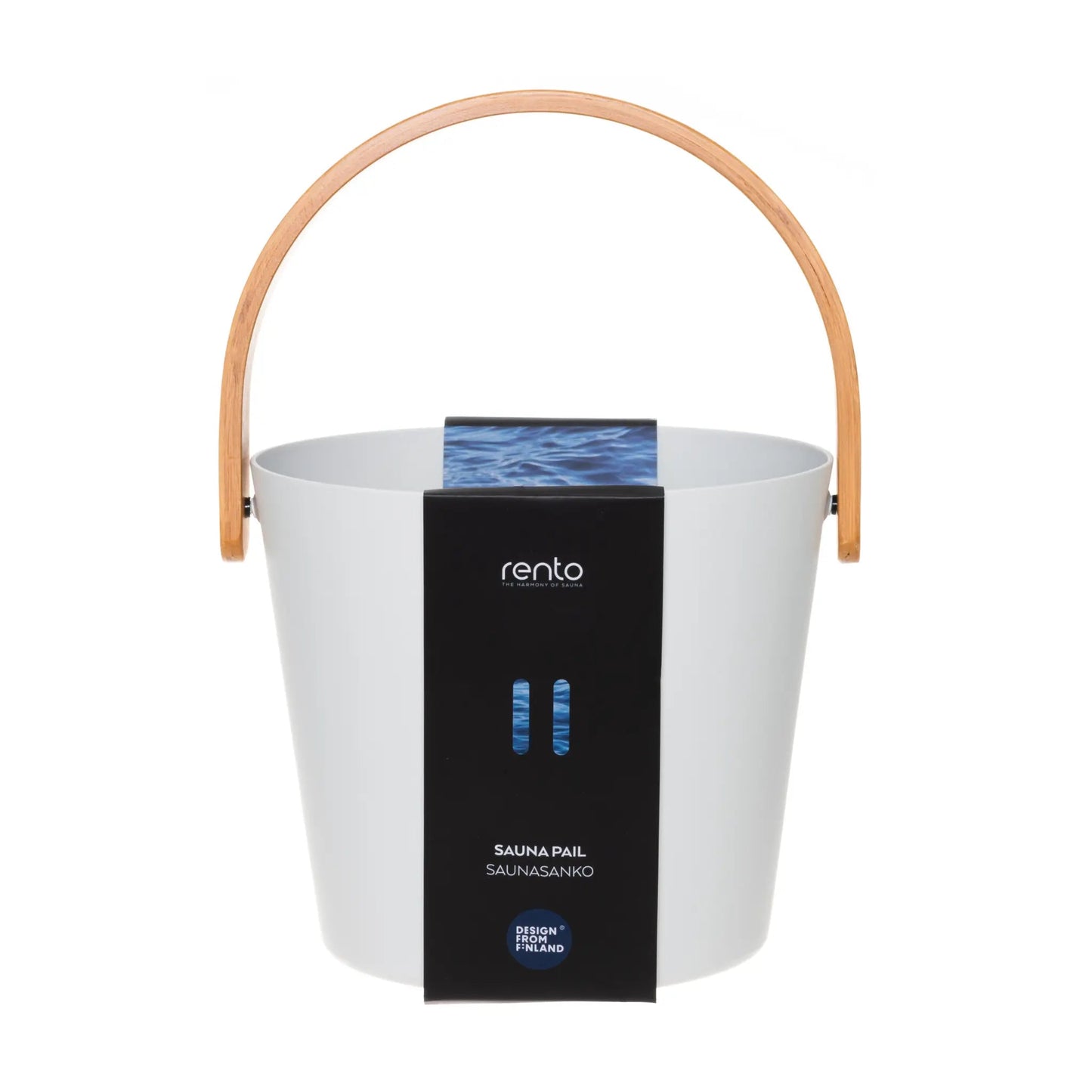 Rento 5 Litre Anodised Aluminium Sauna Bucket White Sauna Bucket/Pail | Finnmark Sauna
