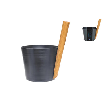 Rento 5l Anodised Aluminium Sauna Pail in Thunder Blue Sauna Bucket/Pail | Finnmark Sauna