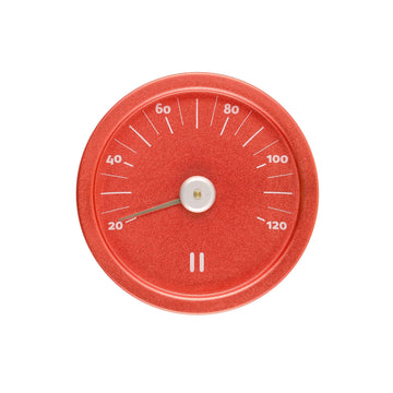 Rento Aluminium Sauna Thermometer Fiery Red Sauna Thermometer | Finnmark Sauna