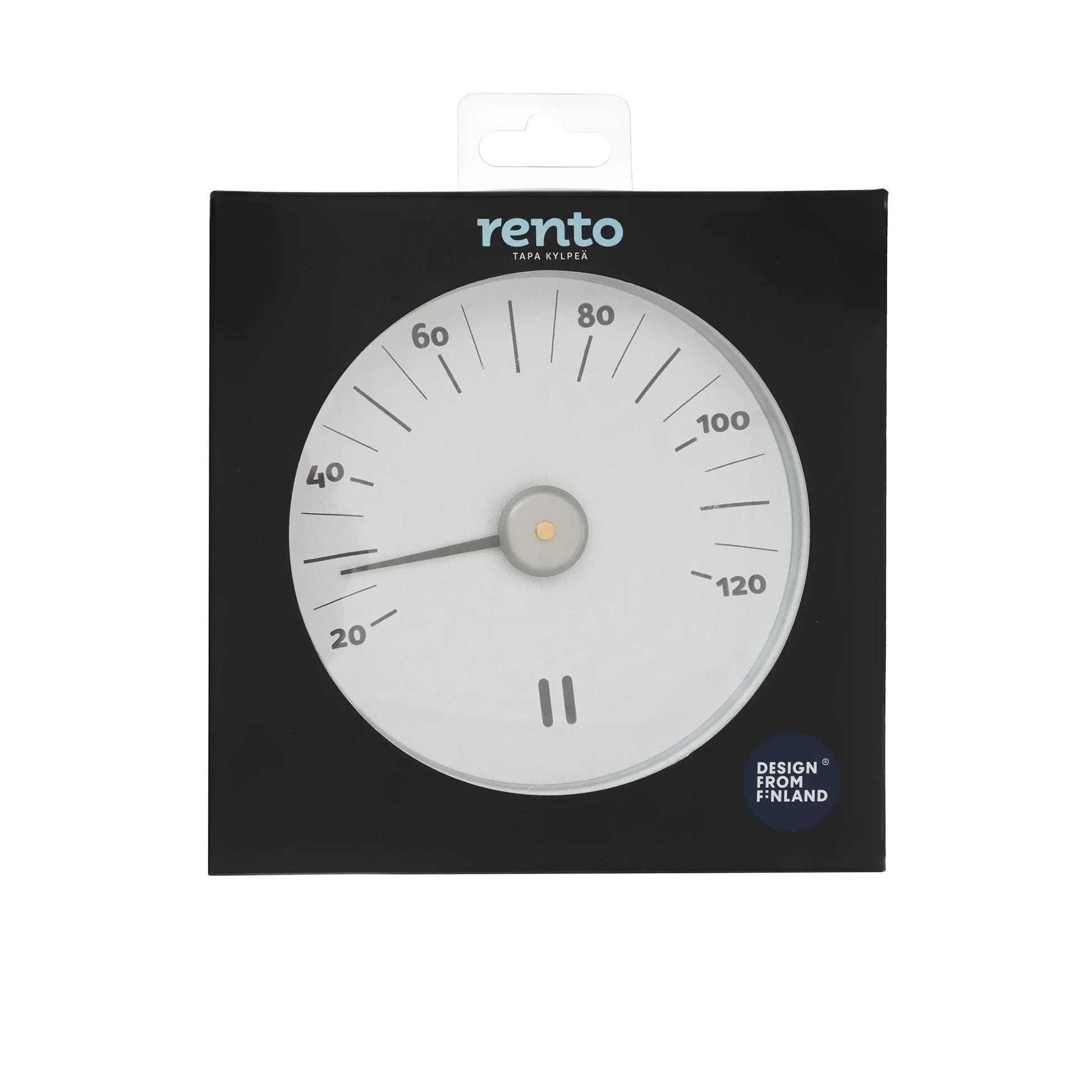 Rento Natural Aluminium Sauna Thermometer Sauna Thermometer | Finnmark Sauna