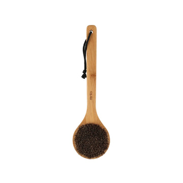 Rento Round Sauna Bath Brush Bamboo & Natural Hair Bath Brush | Finnmark Sauna