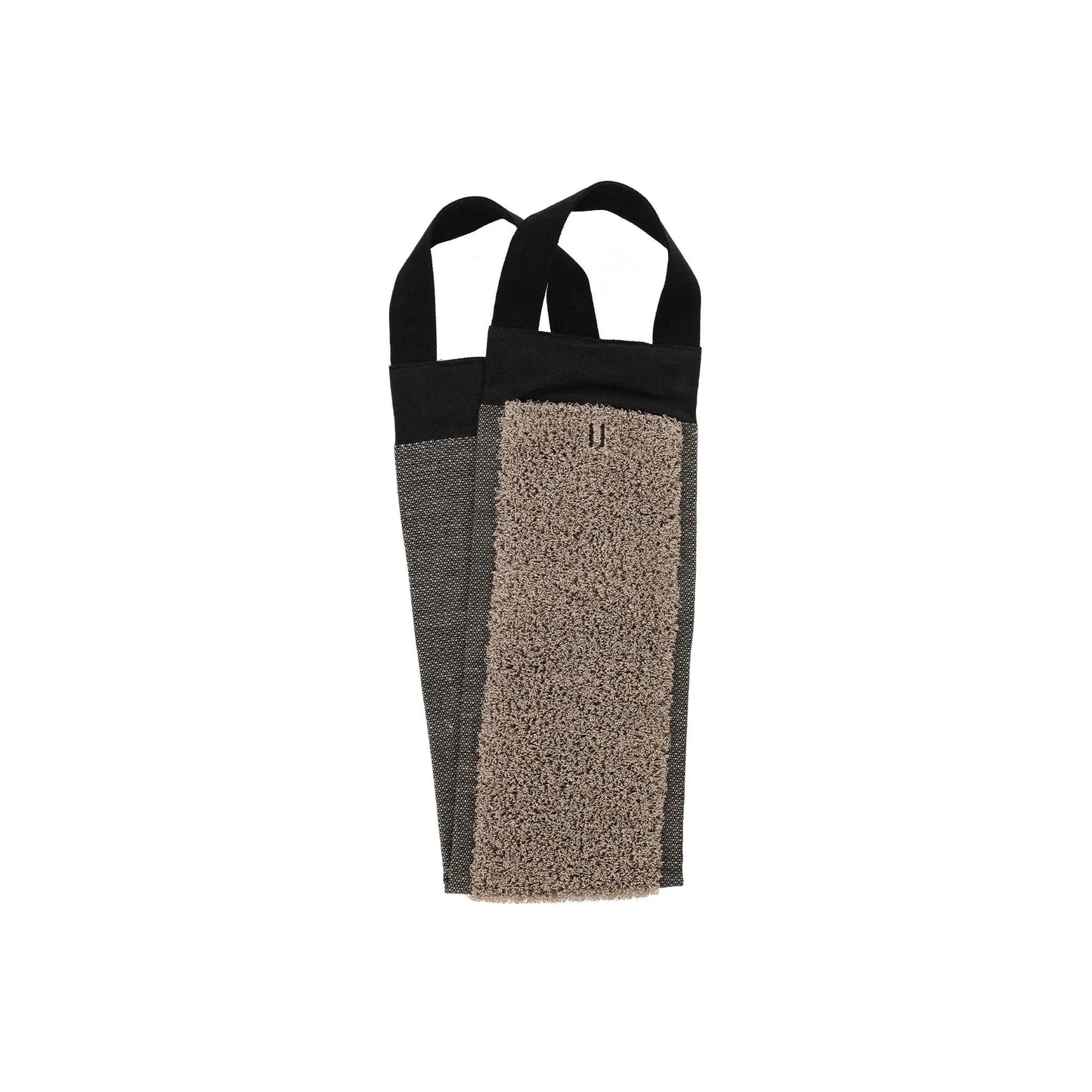 Rento Terry Back Scrubber Beige/Black Cotton Back Scrubber | Finnmark Sauna
