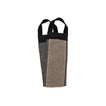 Rento Terry Back Scrubber Beige/Black Cotton