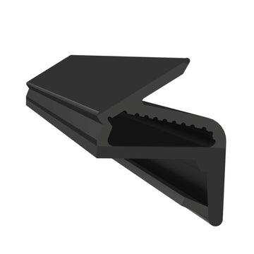 Sauna Door Rebate Seal (Black, Cut to Size per Metre)