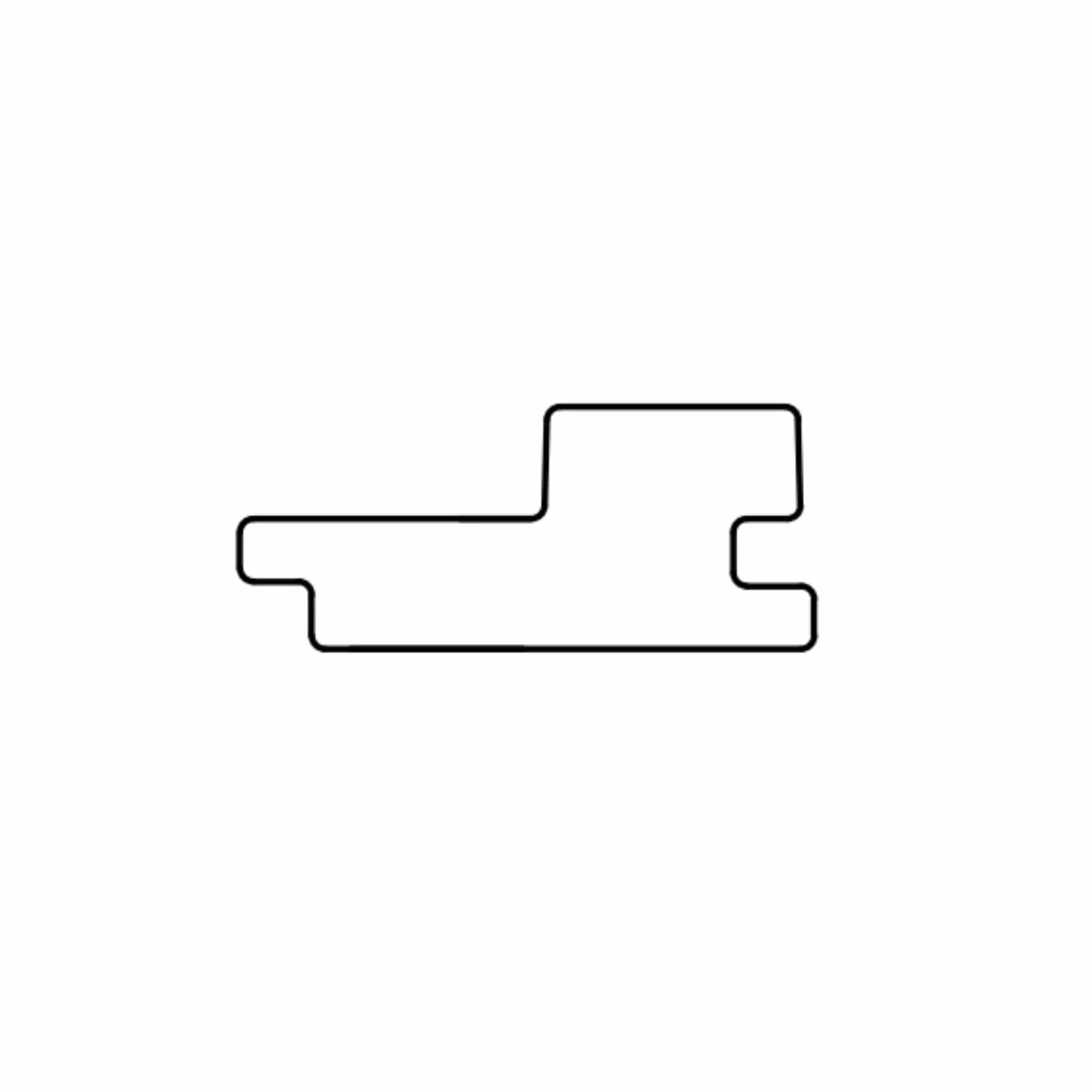 Thermo Aspen Sauna Wood Cladding Step 64mm (Pack of 4)