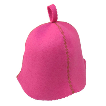 Traditional Lightweight Pink Felt Sauna Hat
