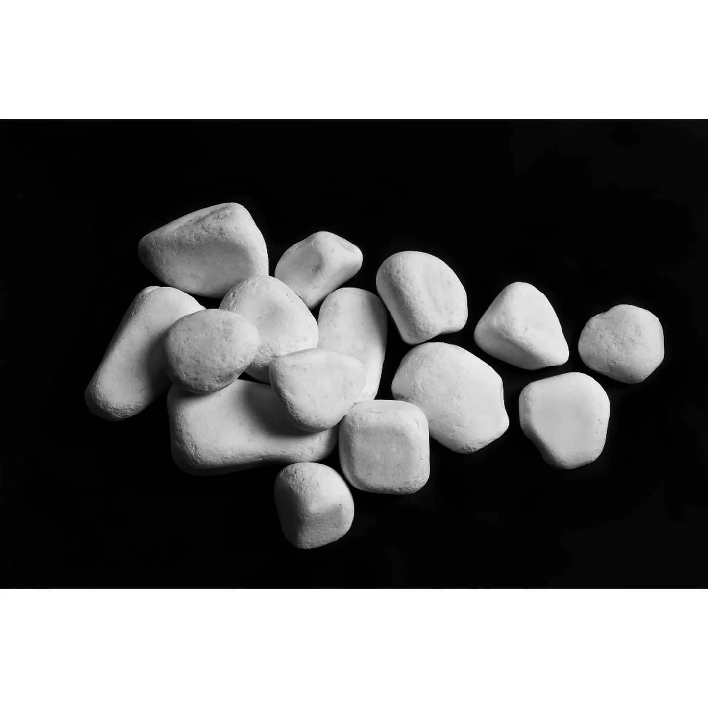 White Sauna Heater Decorative Cover Stones 10 kg