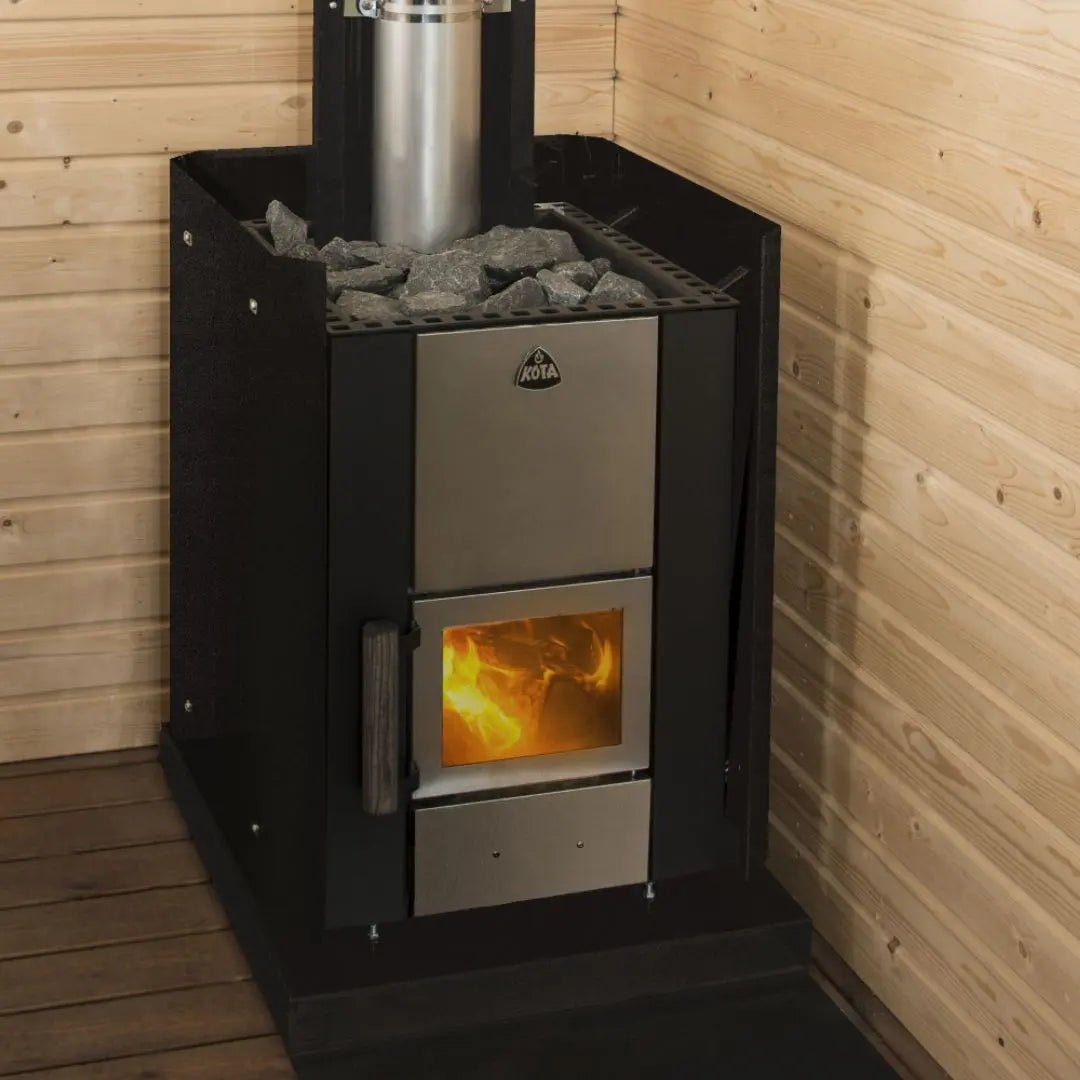 Wood Burning Sauna Stove Bundle for Barrel Saunas Finnmark Sauna