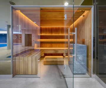 Bespoke commercial indoor sauna installation: Tottenham Hotspur Training Ground, North London - Finnmark Sauna