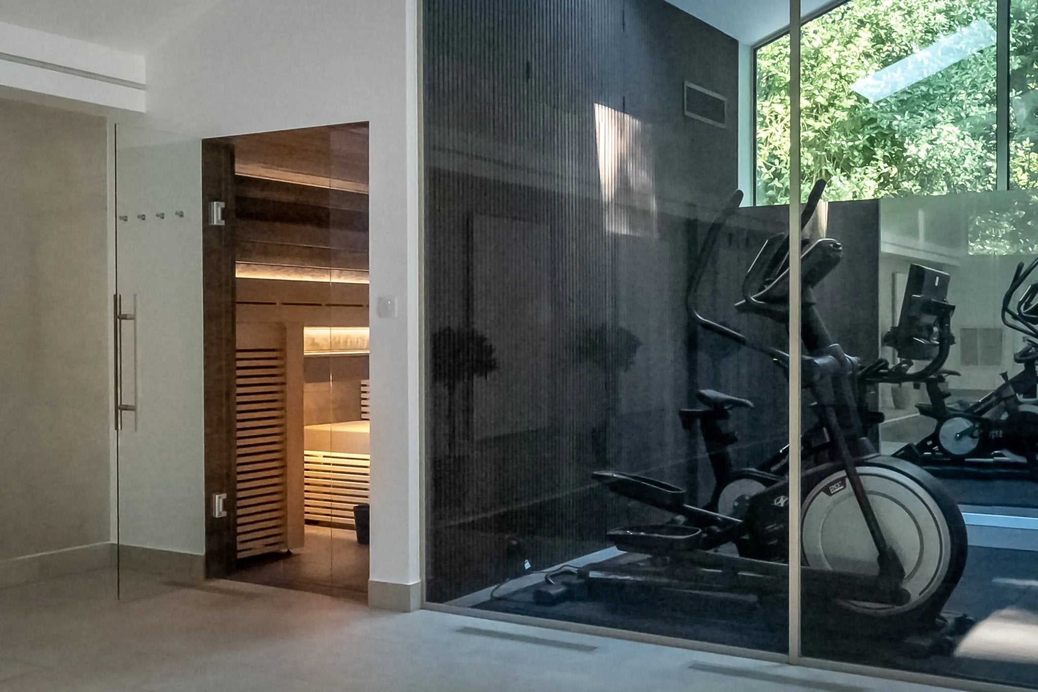 Bespoke domestic indoor sauna installation: Tewyn, Hertfordshire - Finnmark Sauna