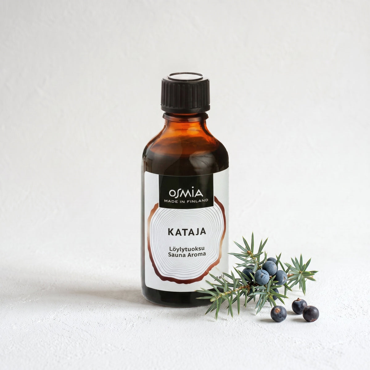 Juniper Berry Sauna Aroma by Osmia (50ml) with juniper sprig and berries